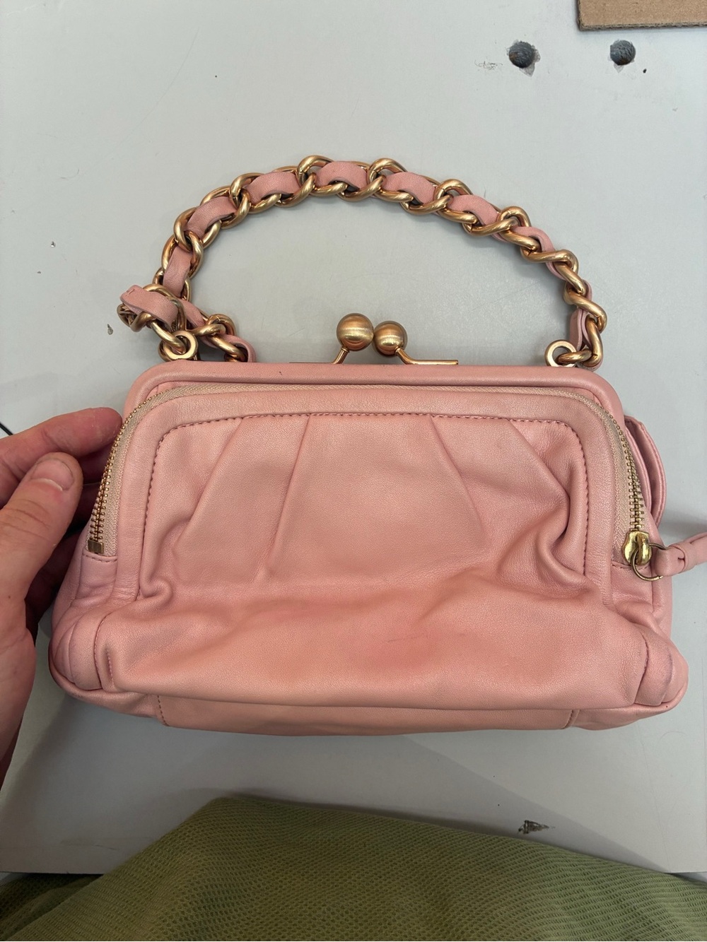 Coach Pink Parker Kisslock Purse - Picture 7 of 9